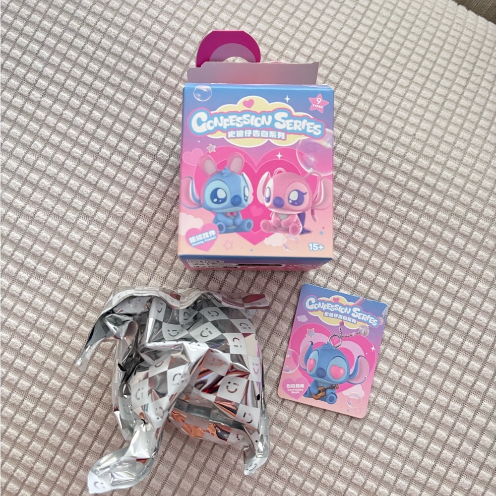 Disney Stitch Confession Flocked Surprise Box Pendant/ Keychain Confirmed Box